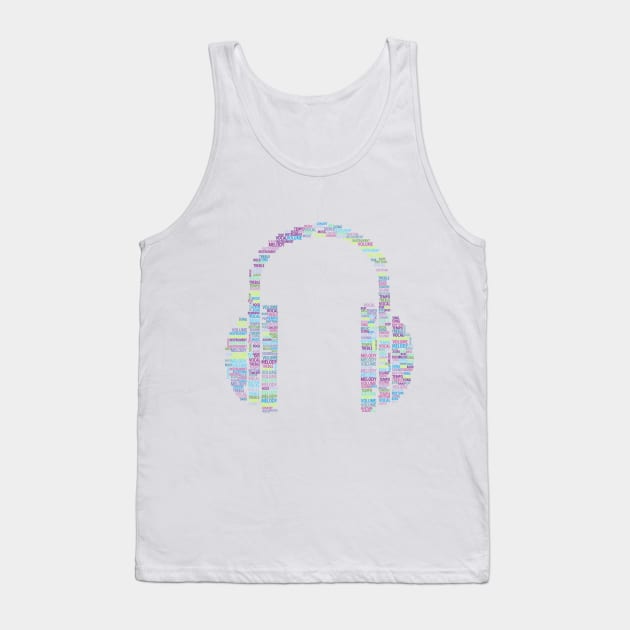 headphones Tank Top by Squallp